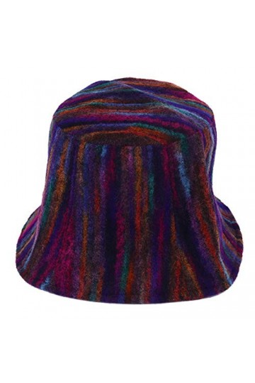 SOIMISS Femmes Hiver Seau Chapeau Laine Feutre Cloche Chapeau Vintage Fausse Fourrure Chapeau de Pêcheur Fedora Seau Chapeau 