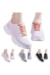 Chaussures de Sport Femme Respirant Femmes Baskets Mode été Maille Respirant Confortable léger à Lacets Chaussures décontract