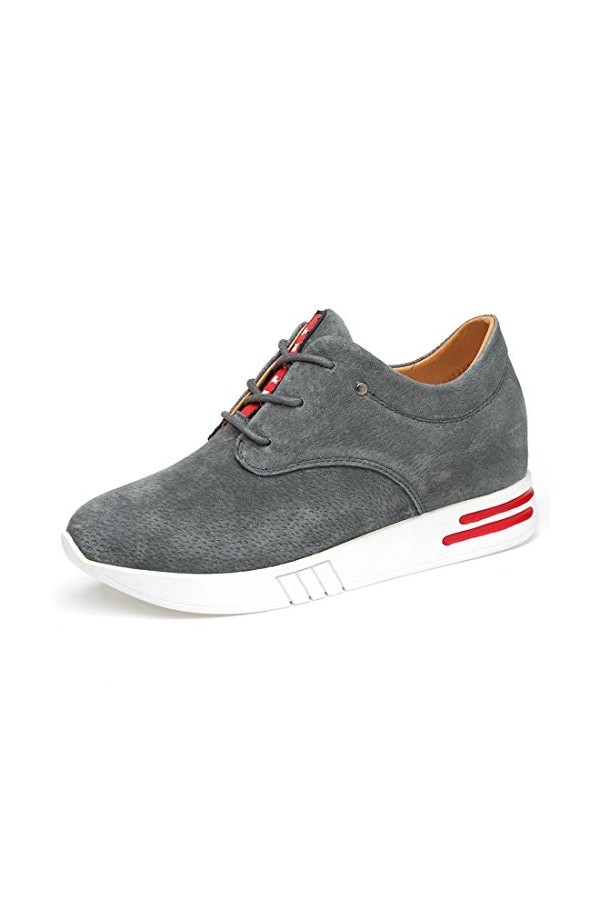MINITOO LHEU-LH6708A, Baskets Mode pour Femme - Gris - Gris, 39.5