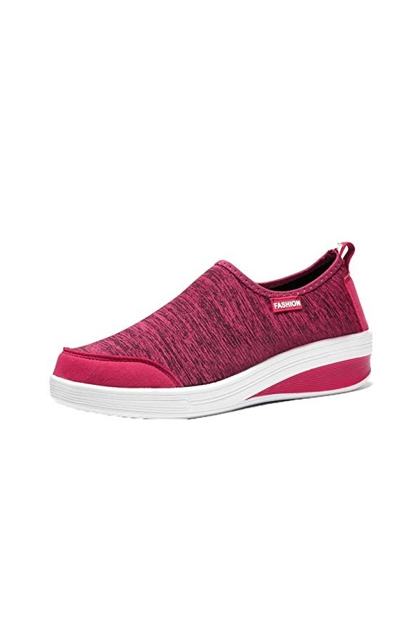 Femmes Chaussures décontractées Mode Course Mocassins sans Lacet Chaussures de Sport antidérapantes Couleurs mélangées Basket