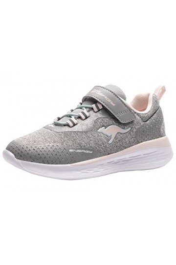KangaROOS KQ-Fleet EV, Basket Femme, Vapor Grey Frost Pink 2063, 36 EU