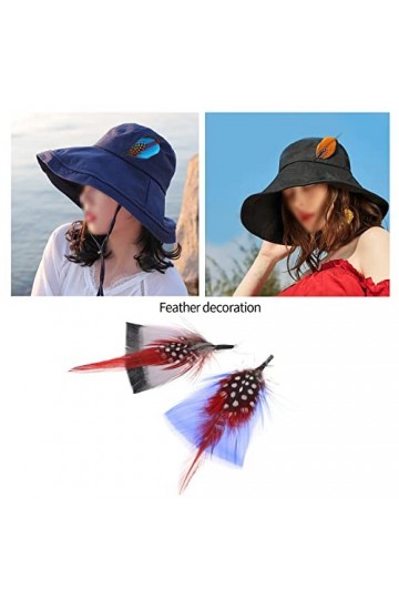 Lot de 20 plumes de chapeau différentes plumes naturelles véritables pour chapeau de porc tarte décoration de fête bricolage 