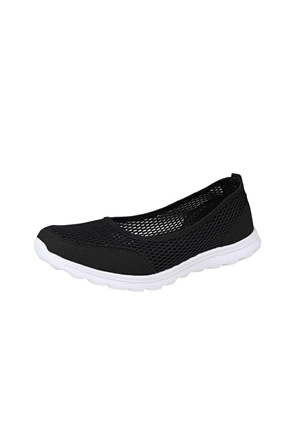 Chaussure Femme Soft Noir Baskets Mode Femmes Baskets Confort Femmes Chaussures décontractées Femmes Gris Couleur Chaussures 