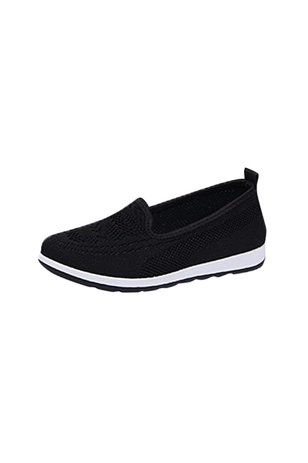 Chaussure Femme Soft Noir Baskets Mode Femmes Baskets Confort Femmes Chaussures décontractées Femmes Gris Couleur Chaussures 