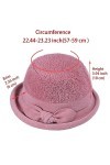 ZffXH Furry Brim Bucket Hat Women Wool Soft Winter Cloche Hat Fashionable Bowler Church Lady Hat