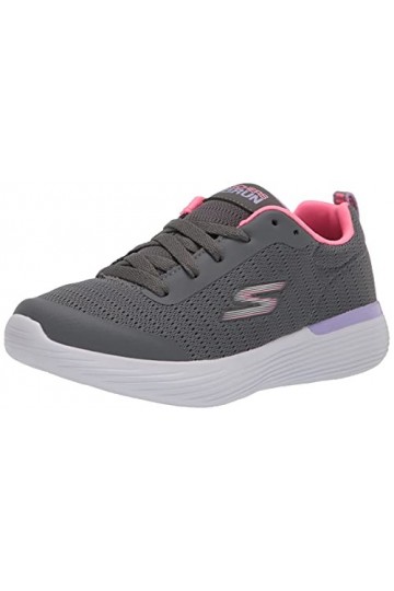 Skechers 302428L CCPK Basket, Charcoal Mesh/Pink Trim, 29 EU