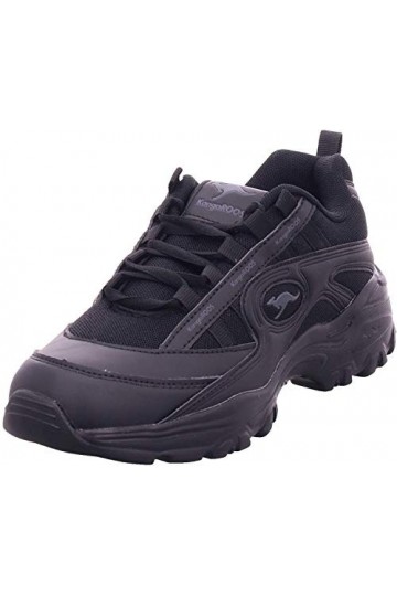 KangaROOS Femme KW-Chunky Basket, Jet Black Mono, 39 EU