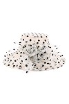 Naimo Chapeau dorganza pour femme - Chapeau large bord Kentucky Derby - Chapeau dété de mariée - Église de thé - Fête de ma