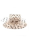 Naimo Chapeau dorganza pour femme - Chapeau large bord Kentucky Derby - Chapeau dété de mariée - Église de thé - Fête de ma