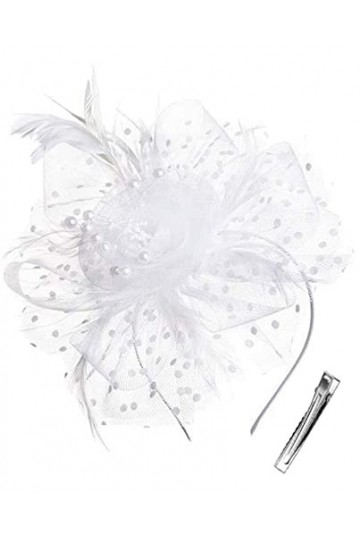 Fascinator Chapeau Fascinators Coiffures de Mariée pour Femmes Filles Tea Party Chapeaux Femmes Fascinator Bandeau avec Pince