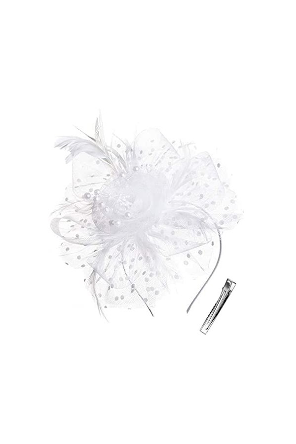 Fascinator Chapeau Fascinators Coiffures de Mariée pour Femmes Filles Tea Party Chapeaux Femmes Fascinator Bandeau avec Pince