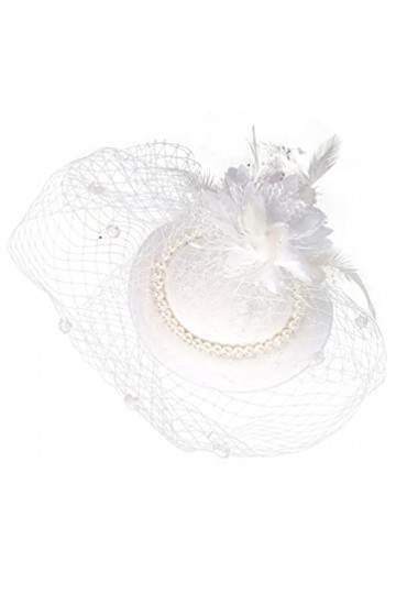 PRETYZOOM Fascinator Chapeau pour femme Tea Party Fascinator Mariage Mariée Vintage Chapeau Banquet Banquet Fascinator pour f