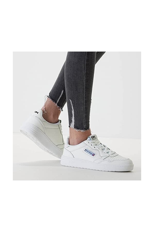 British Knights Femme Noors Basket, Blanc, 45 EU