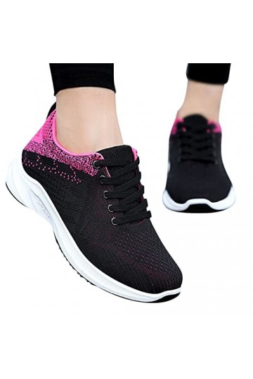 Baskets pour femme - Respirantes - Confortables - Chaussures de course - Mode été - Automne - Chaussures de sport plates - Ma