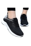 Baskets pour femme - Respirantes - Confortables - Chaussures de course - Mode été - Automne - Chaussures de sport plates - Ma