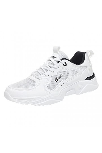 Baskets Mode Femme Sneakers Outdoor Mesh Respirant Légère Plates Canvas Confortables Fashion Casual Mode LéOpard Mode en Daim