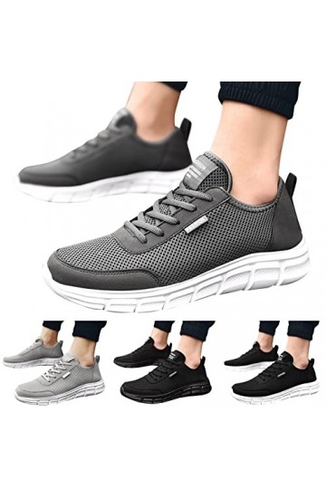 Allbestop Chaussures de Sécurité Baskets Mode Chaussures Montantes,Chaussure De Cuisine Homme Basket Dentelle Femme LED Sneak