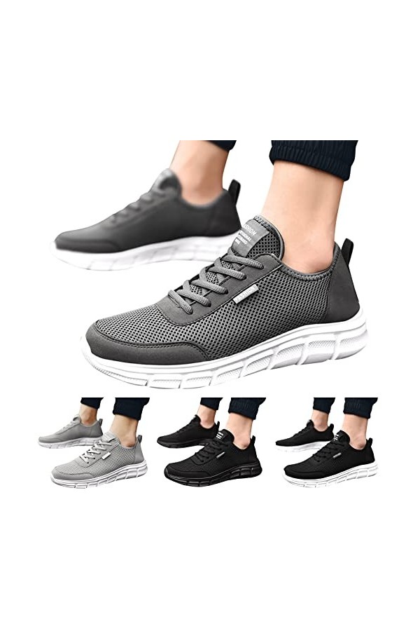 Allbestop Chaussures de Sécurité Baskets Mode Chaussures Montantes,Chaussure De Cuisine Homme Basket Dentelle Femme LED Sneak