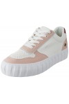 TERRE DE MARINS Femme TREVISE Basket, Blanc-Rose, 38 EU