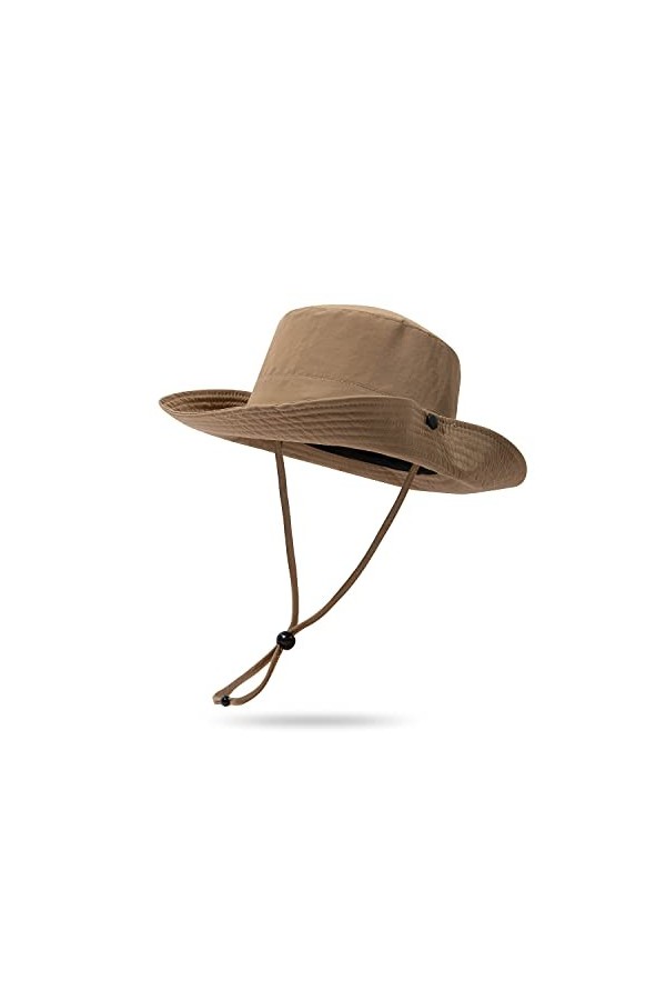 Clakllie Chapeau de pêche UPF 50+ à large bord,Chapeau de safari Boonie,Imperméable,Pour lextérieur,Chapeau de pêcheur,Tenda