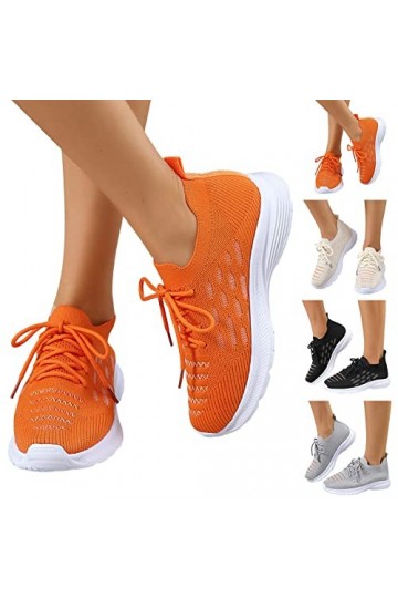 Baskets pour Femmes Marche Légers Sneakers Femme Air Baskets Chaussures Sport Sneakers Mode Printemps et été Femmes Chaussure