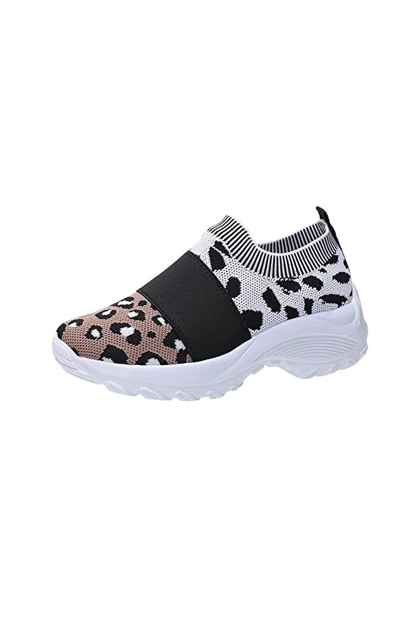 550 Basket de Marche Slip on pour Sneakers Femmes Chaussures Respirantes en Maille à la Mode pour Dames Outdoor Gym Sneakers