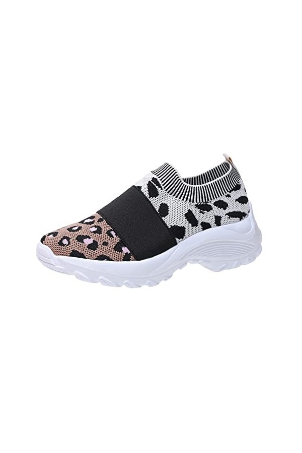 550 Basket de Marche Slip on pour Sneakers Femmes Chaussures Respirantes en Maille à la Mode pour Dames Outdoor Gym Sneakers