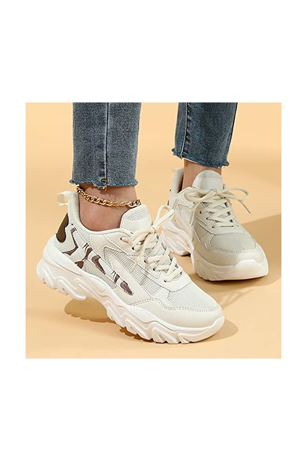 Basket Marche Femme sans Lacets Confortable Baskets à Plateforme Baskets légères à la Mode Baskets dextérieur Douces et Conf