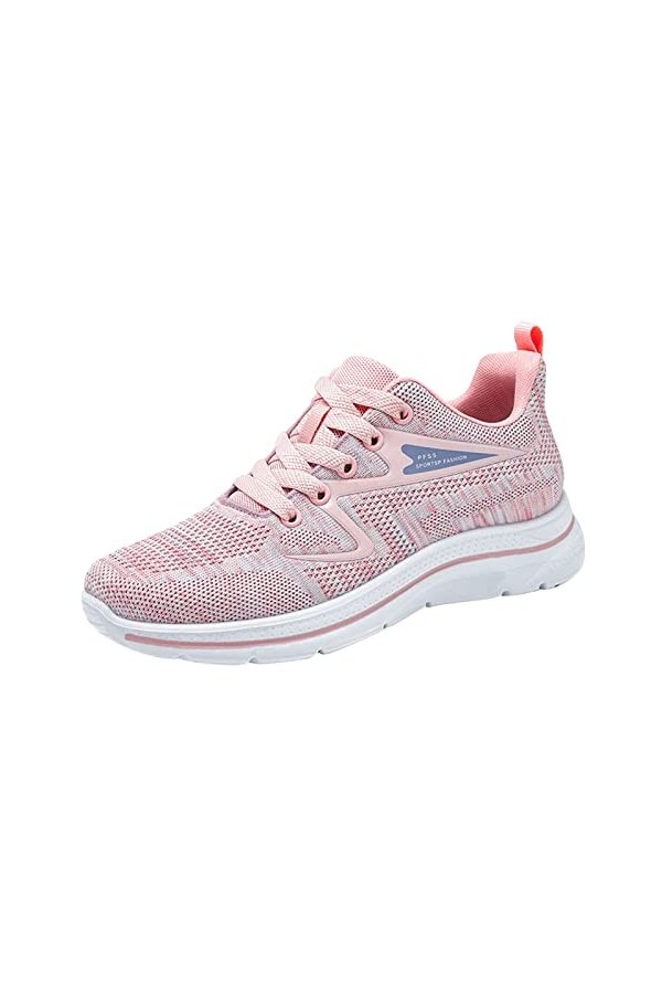 Soft Chaussures Basket Mode été Baskets pour Femmes Maille Respirant léger Confortable décontracté Chaussures Conti