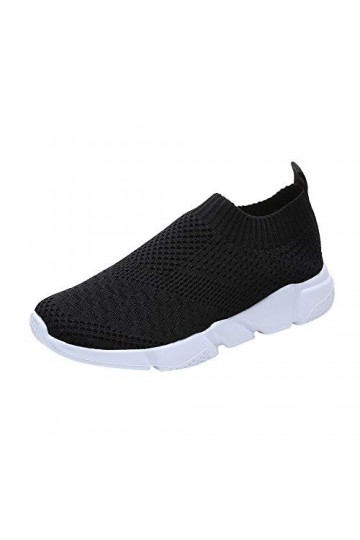 Compensées pour Femmes Habillées Larges Chaussures Femmes Chaussures de Couleur Maillage Respirable Sport Solide Sneakers Out