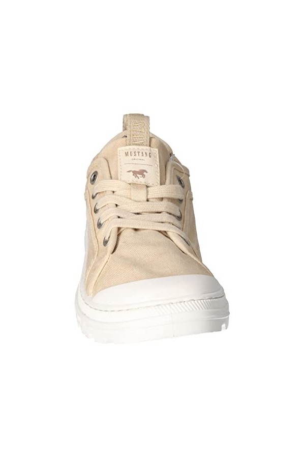 mustang Femme 1426-303 Chaussure Basse à Lacets, Ivoire, 40 EU