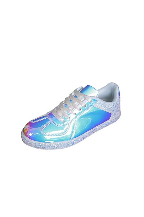 Baskets Basses pour Femmes Mode Coloré Baskets de la série Cool Wild Réfléchissant Chaussures décontractées Outdoors Sneakers