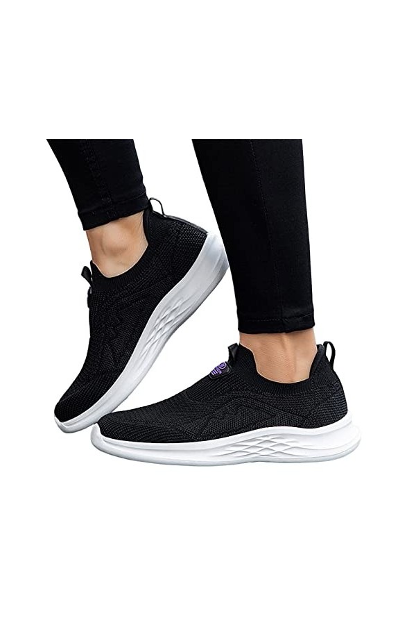 Baskets pour femme - Respirantes - En maille - Chaussures de course confortables - Confortables - Pour la salle de sport - Ch