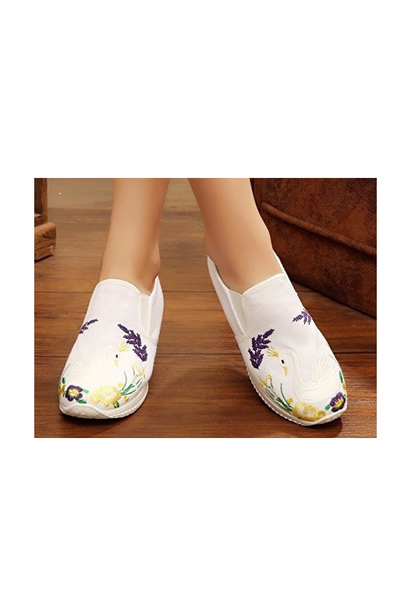 Tianrui Crown , Baskets Mode pour Femme - Ecru - Blanc cassé, 38