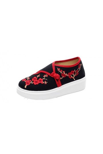 Tianrui Crown , Baskets Mode pour Femme - Noir - Noir, 38