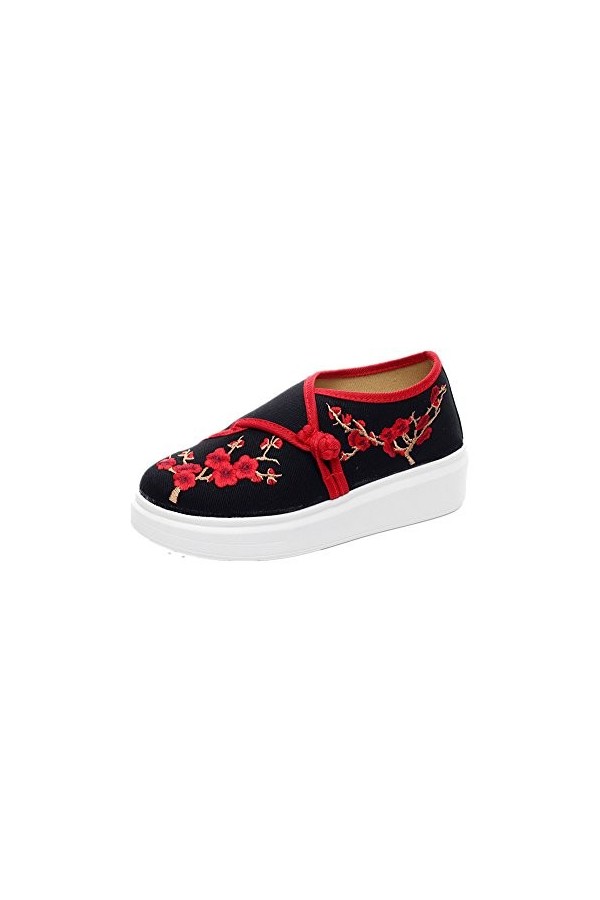 Tianrui Crown , Baskets Mode pour Femme - Noir - Noir, 38
