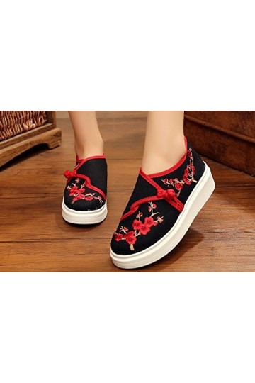 Tianrui Crown , Baskets Mode pour Femme - Noir - Noir, 38