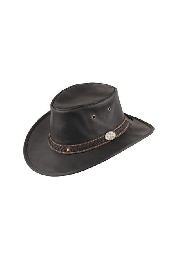 Scippis Homme Chapeau de cuir Sundowner marron
