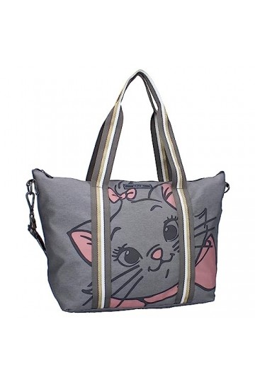 Vadobag MARIE Minou Chat Gattina ARISTOGATTI Disney - Grand sac à provisions - Dimensions 48 x 32 x 14 cm - Gris, gris