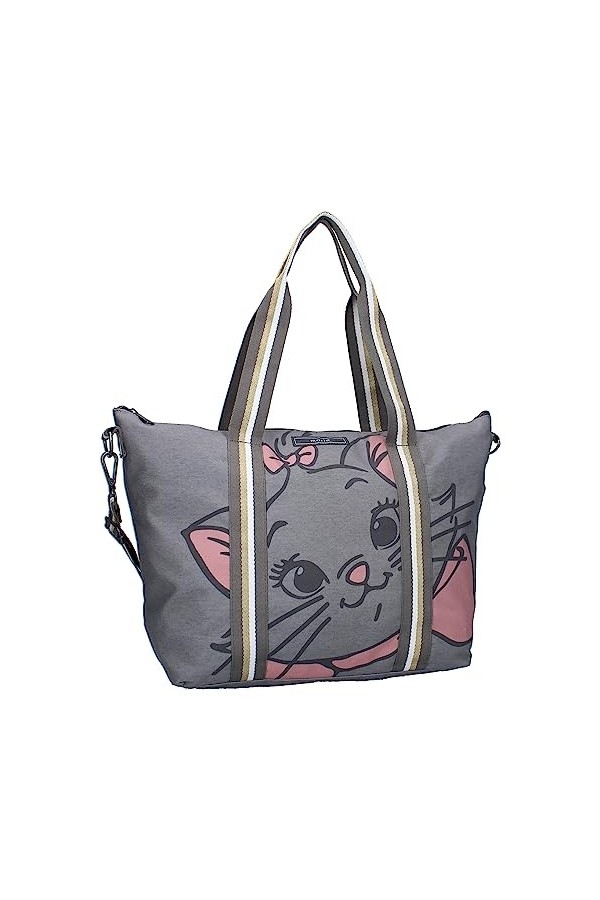 Vadobag MARIE Minou Chat Gattina ARISTOGATTI Disney - Grand sac à provisions - Dimensions 48 x 32 x 14 cm - Gris, gris