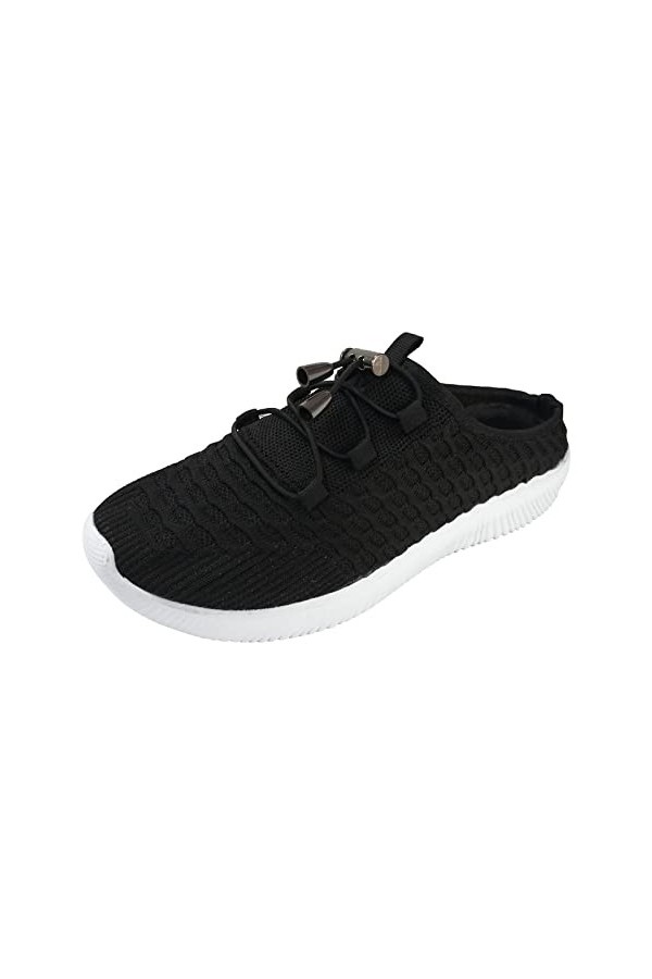 Sbyhbhyds Baskets décontractées Plates légères en Maille Respirante de Couleur Unie pour Dames Baskets Montantes Femme Mode 