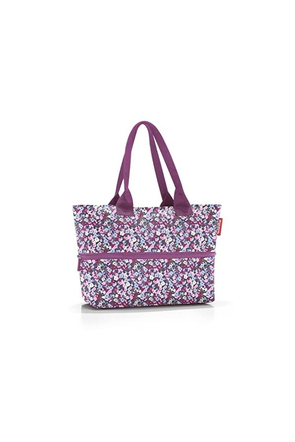 reisenthel shopper e1 - Sac grand volume en tissu polyester de haute qualité, Couleur:viola mauve