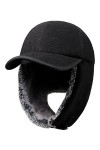 Gisdanchz Casquette Homme Femme Hiver Cache Oreille Chapeau Hiver Homme Femme Chapka Casquette Baseball Hiver Polaire Laine C