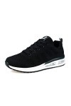 Lanivic Femmes Baskets Dames Chaussures de Course Baskets de Sport athlétique Plates à Lacets décontractées Plat Noir EU 38
