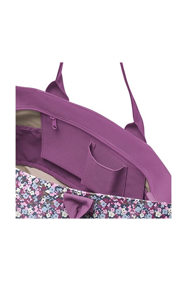 reisenthel shopper e1 - Sac grand volume en tissu polyester de haute qualité, Couleur:viola mauve