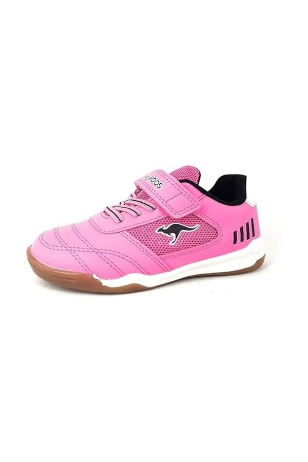 KangaROOS Femme K-bilyard EV Chaussures de Sport, Rose Fluo, Noir de Jais, 36 EU