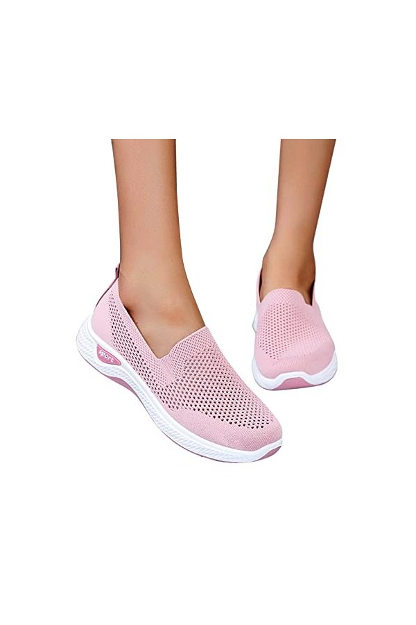 Chaussures Femme Baskets Jogging Baskets Sport Décontracté Doux Baskets Mode Randonnée Marche Antidérapant Chaussures Chaussu