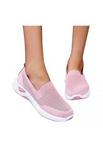 Chaussures Femme Baskets Jogging Baskets Sport Décontracté Doux Baskets Mode Randonnée Marche Antidérapant Chaussures Chaussu