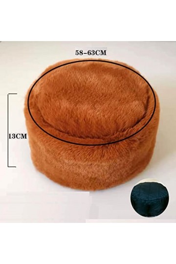 Lifup Femme Chapka en Fausse Fourrure, Toque de Style Russe, Casquette Hiver Léopard 3