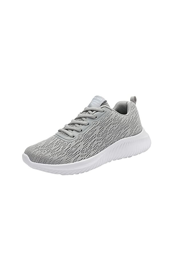 Kviklo Baskets tendance dété et dautomne pour femmes, en maille tissée à lacets, couleur unie, légères, décontractées, pour